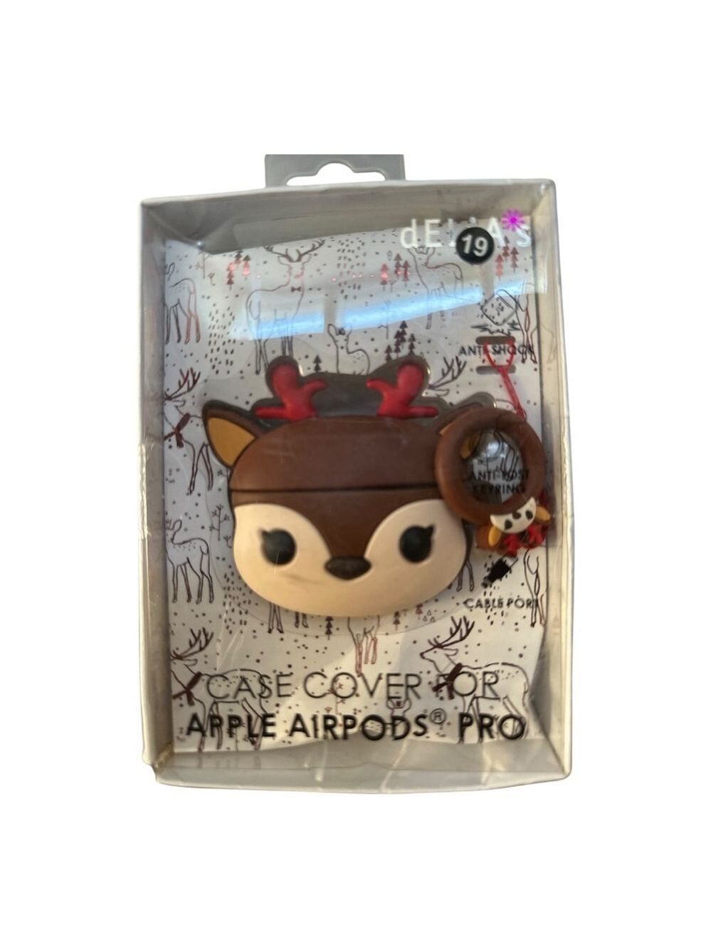 Reindeer Case cover for Apple Airpods Pro by Delia's New in Box